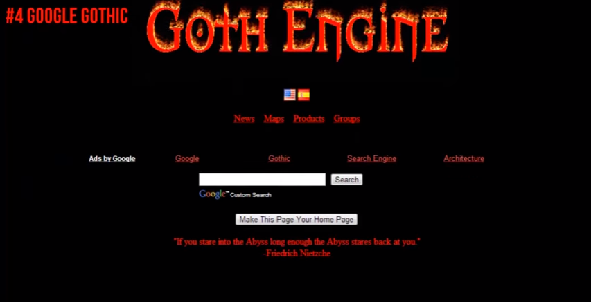 google gothic tips