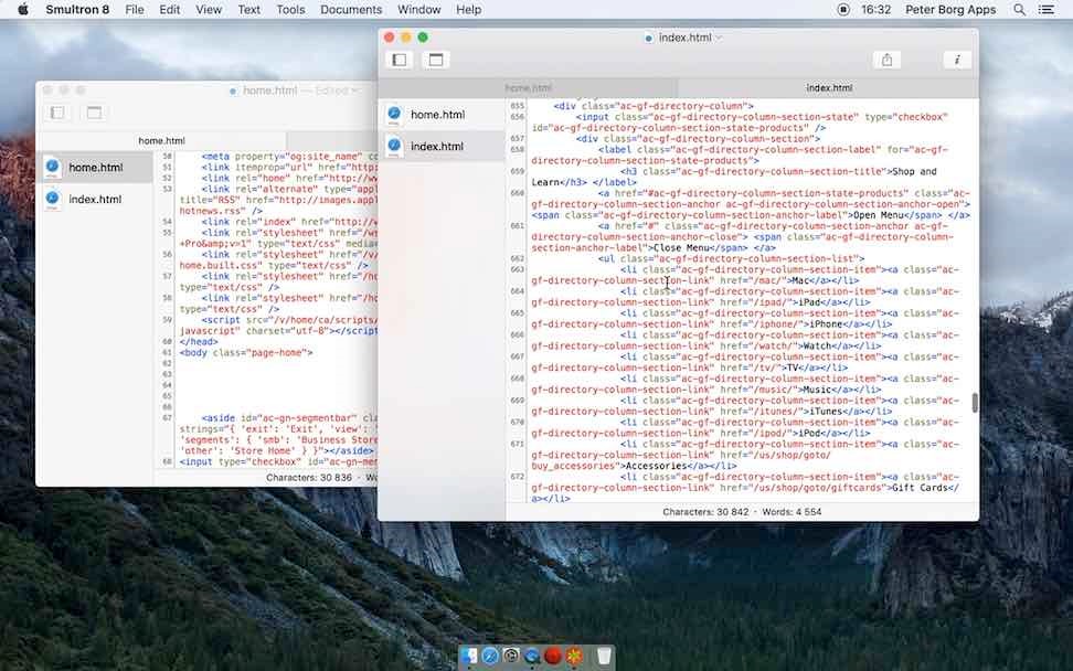 built in text editor for mac