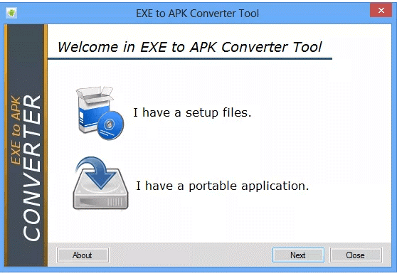android os apk to windows exe converter